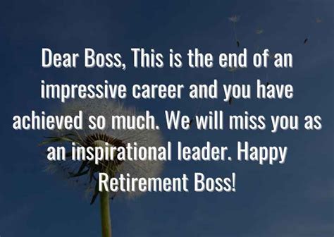 60 Best Retirement Messages for Boss - Enjoy Retirement Life