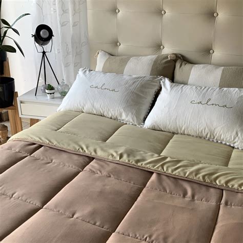 Plumón Bicolor Reversible King Natural Nude