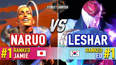 SF6 NARUO 1 Ranked Jamie Vs LESHAR 1 Ranked Ed HIGUCHI Guile