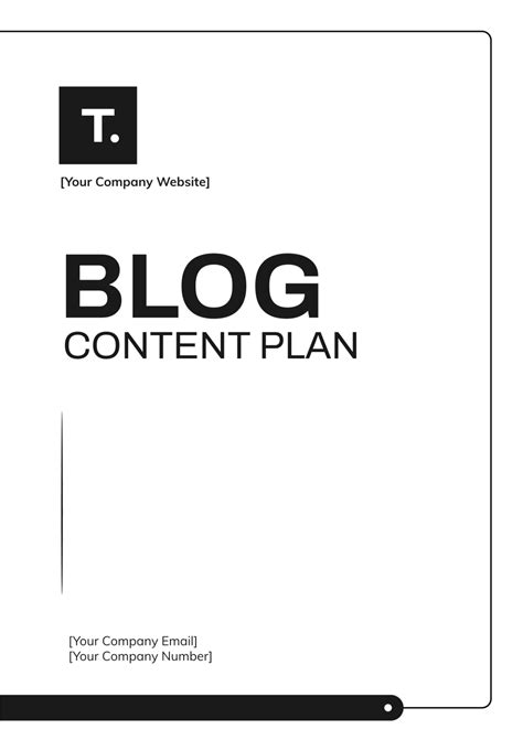 Free Content Plan Templates Editable And Printable