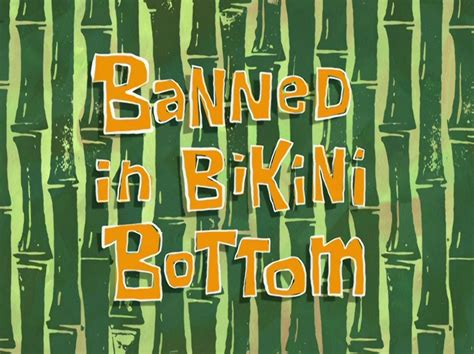 SpongeBob Reviews Season Banned In Bikini Bottom Stanley S SquarePants Your Face Has A Blog