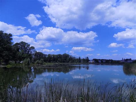 Landscape Lake Water Nature Shore Reflection Sky Clouds River