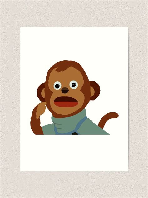 "Kento Shocked Monkey Meme" Art Print by cucuy | Redbubble