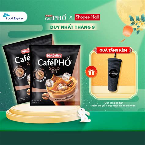 Combo 2 Túi Cà phê Phố GOLD Sữa Đá - MacCoffee (túi 30 gói x 29g ...