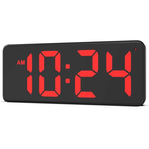 Led Digital Wall Clock With Large Display Big Digits Auto Dimming