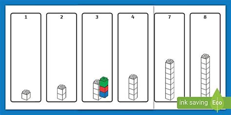 👉 Interlocking Cubes 1 10 Matching Cards Twinkl