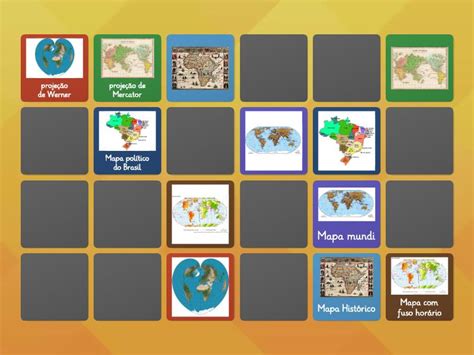 Jogos Dos Mapas - JOGO DA MEMÓRIA DOS MAPAS - Combine os pares