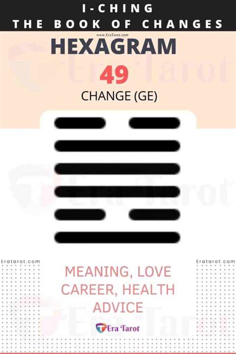 ching hexagram  change ge meaning love career health