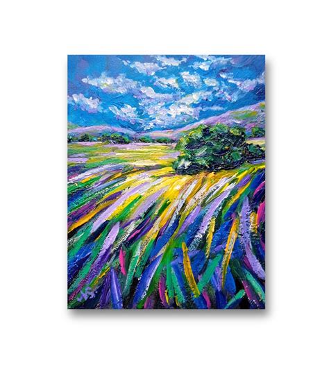 Ireland Landscape Painting Irish Original Art Wildflower Field Painting ...