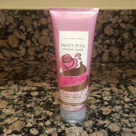 Bath Body Works Bath Body Bbw Sweet Petal Pound Cake Ultimate Hydration Body Cream
