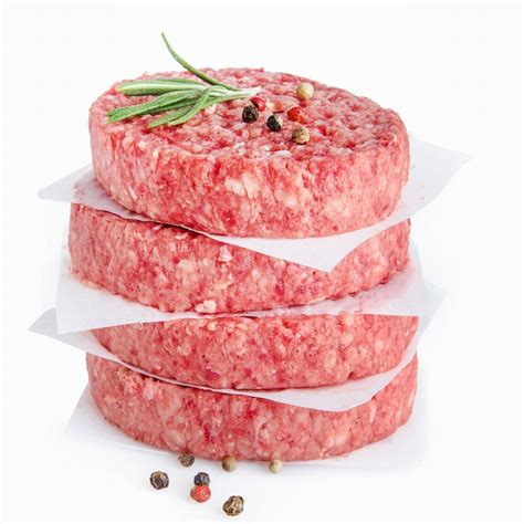 4 HOME MADE FRESH BEEF BURGERS – The Udder Farm Shop