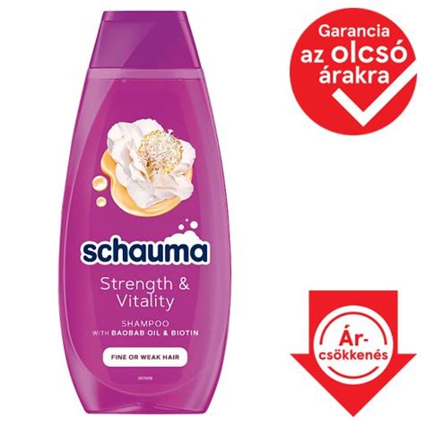 Schauma Strength Vitality Sampon 400 Ml Tesco Online Tesco