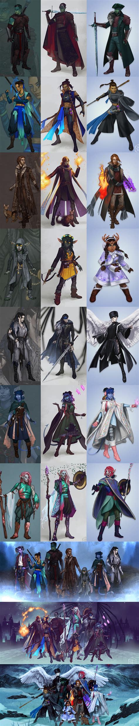 Spoilers C2e110 I Grouped All The Official Character Art Now That The