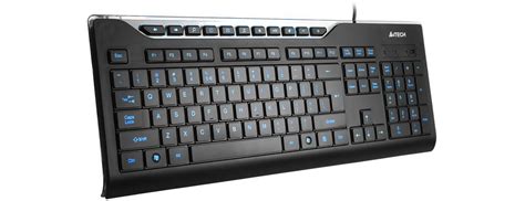 A4Tech KD-800L X-Slim czarna USB (podświetlana) - Klawiatury przewodowe ...