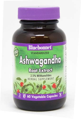 Заказать Ашваганда Экстракт корня ашваганды Bluebonnet Nutrition -- 60 ...