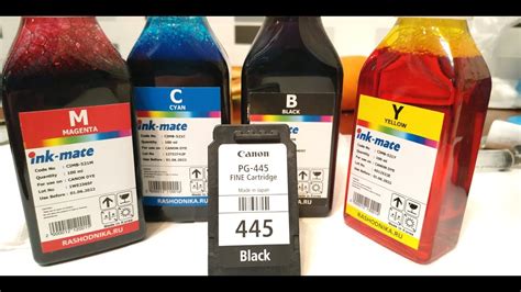 КАК ЗАПРАВИТЬ ПРИНТЕР CANON MG3040/ КАРТРИДЖИ 445, 446 - YouTube