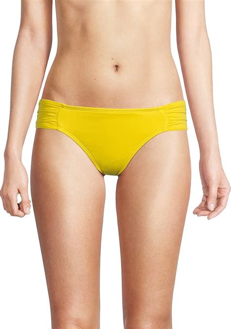 La Blanca Island Shirred Bikini Bottom Shopstyle Two Piece Swimsuits