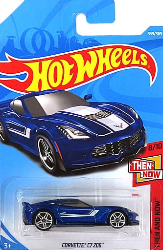 駿河屋 1 64 CORVETTE C7 Z06 ブルーホワイト Hot Wheels THEN AND NOW FKB16