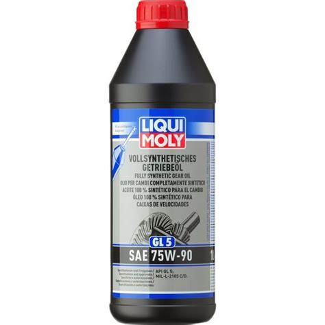 ≡ Олива трансмісійна Liqui Moly Vollsynthetisches Getriebeoil GL5 75W ...