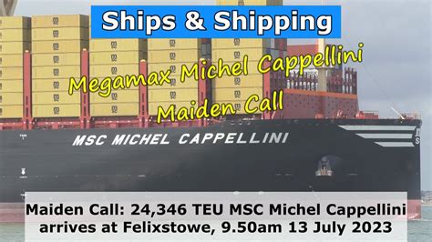 Ultimate Seagoing Giants Teu Container Ship Msc Michel