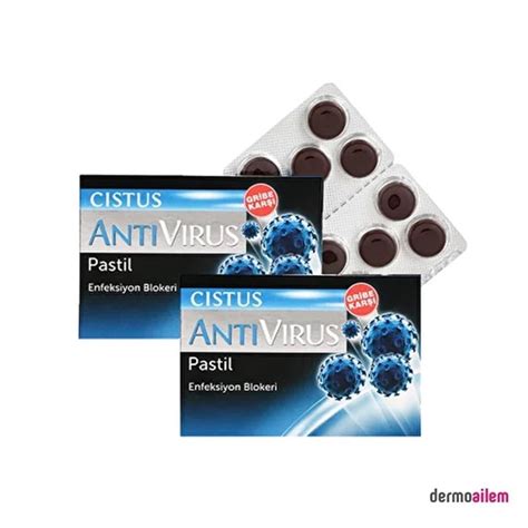 Cistus Antivirüs 10 Pastil 2'li Fiyatları İndirimli | Dermoailem.com