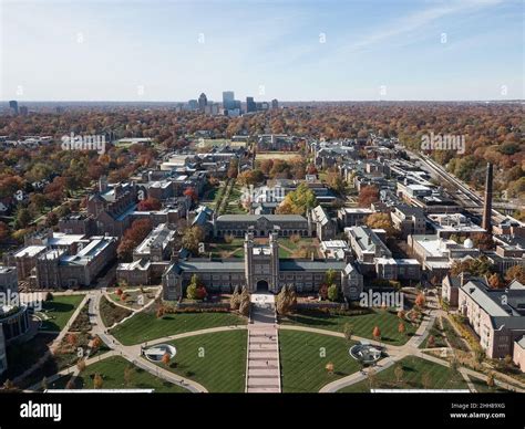 Aerial view of Washington University in St. Louis campus Stock Photo ...