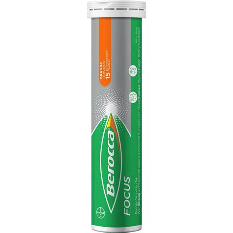 Berocca 50 Energy Vitamin With Ginseng Effervescent Tablets 30 Pack