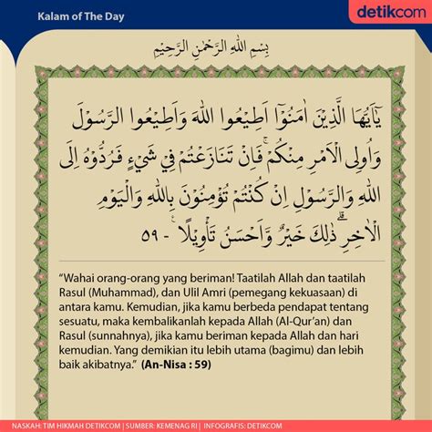 Surah An Nisa Ayat 58 Dan 59