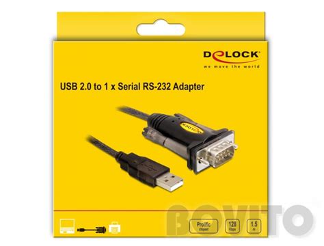 Delock 61856 USB 2 0 Soros RS232 átalakító Árlista BOVITO Computers