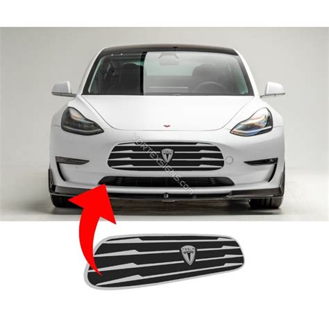 Tesla Model Y Model 3 Bumper Grille Decal Horizontal