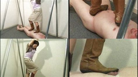 Fetishes And Femdom Room Japan Lady Tramples Mans Naked Body With And Without Her Heeled Boots
