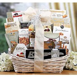 Cheese, Crackers and Sweets Gift Basket - FindGift.com