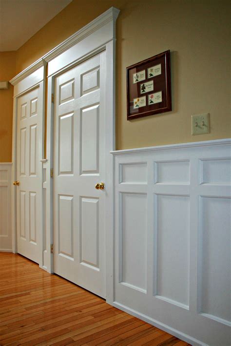 Missionstylerecessedpanelwainscotingdoorcasingsartsandcrafts