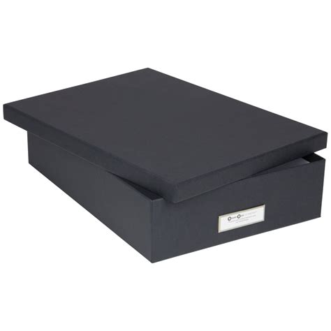 BIGSO BOX - OSKAR - Box na dokumenty A4 - Tmavo sivý | Tidies