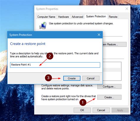 How To Turn On And Create A System Restore Point In Windows Next