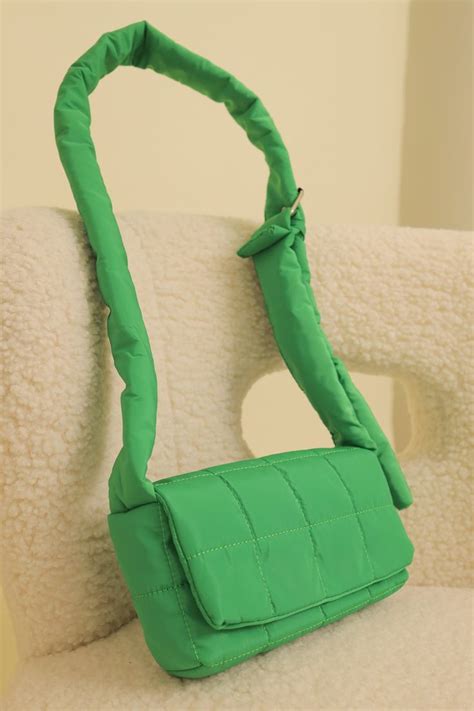 Puffer Crossbody Bag Green Crossbody Bag Sling Bags Women Green Bag