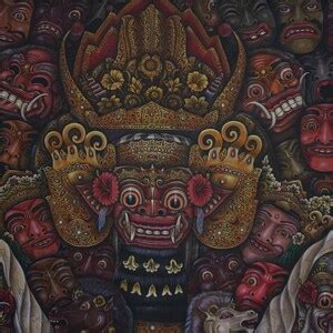 Barong Painting Traditional Art Bali Painting Original - Etsy