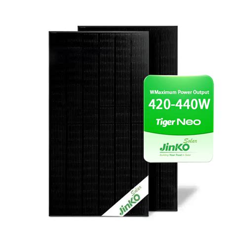 Jinko Solar Panel Black Frame Tiger Neo N Type Solar Panel W W