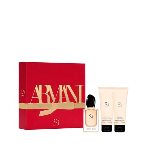 Armani Si 3 Pcs Set 1 7 Eau De Parfum Spray 2 5 Shower Gel 2 5