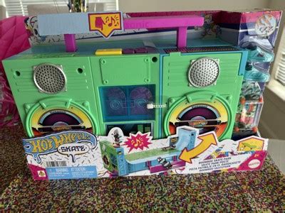 Hot Wheels Skate Boombox Skate Park Playset With Exclusive Fingerboard Skate Shoes Target