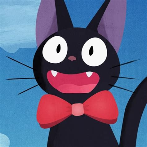 Jiji Icon ☾ ⋆･ﾟ⋆ᐠ ᐟ Painted Rock Animals Anime Wallpaper Cat