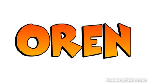 Oren Logo | Free Name Design Tool von Flaming Text