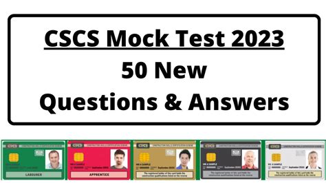 CSCS Test 2023 CSCS Mock Test UK CSCS Health And Safety Test Q A