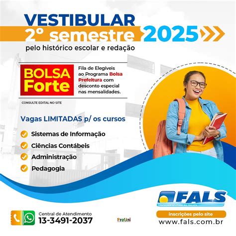 Faculdade Do Litoral Sul Paulista Fals - FALS - Faculdade do Litoral Sul Paulista | O VESTIBULAR CONTINUADO 2025 ...