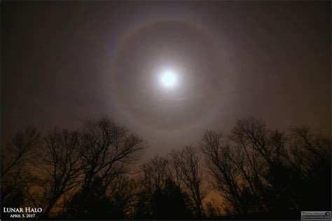 What makes a halo around the moon or sun?