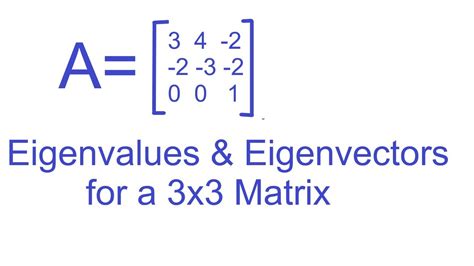 Eigenvalues And Eigenvectors Of 3x3 Matrix In Pashto Youtube