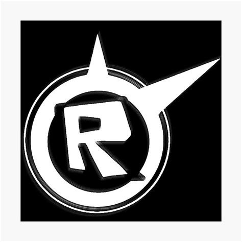 Roblox Logo Remastered Black Photographic Print For Sale By