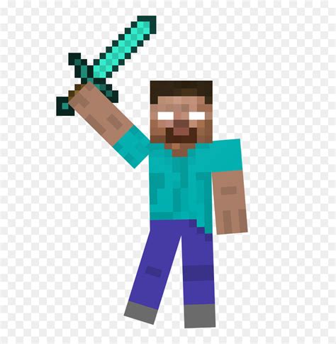 Herobrine Diamond Sword Transparent Png Clipart Free Brewers Fayre