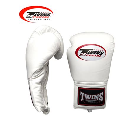 Twins Special Pro Lace Up Boxing Gloves White Shopee Philippines