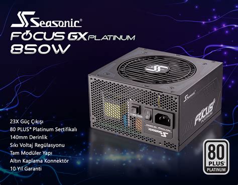 Seasonic Focus Plus Platinum PX-850 850W 80Plus Platinum ATX Güç ...